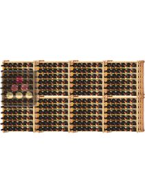 Set of 8 modular beechwood racks for 312 bottles Ma Cave à Vin