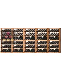 Set of 10 modular beechwood racks for 360 bottles Ma Cave à Vin