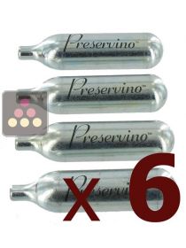 6 Sets of 4 inert gas cartridges PRESERVINO