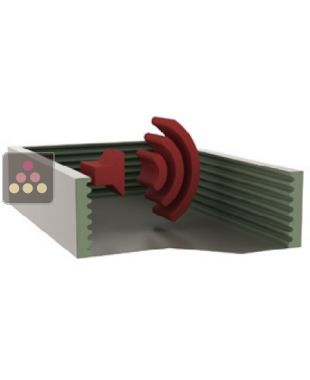 Acoustic insulation for soundproofing compressor compartment for Calice Design Wine cabinet CALICE