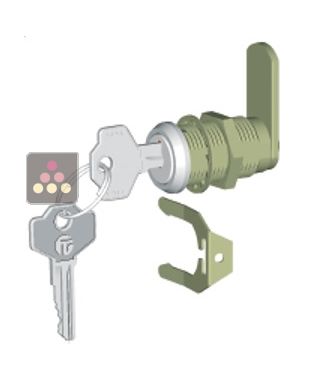 Tumbler Lock with 2 numbered nickel plated keys CALICE