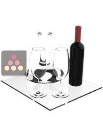 Adjustable glass shelf for standing bottles or glassware CALICE DESIGN