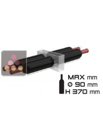 Set of 4 racks for 4 horizontal bottles - Compatible with 36cm deep Calice Design unit CALICE DESIGN