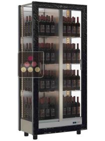 3-sided refrigerated display cabinet for wine storage or service CALICE DESIGN