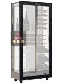 3-sided refrigerated display cabinet for wine storage or service CALICE DESIGN