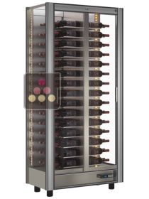 3-sided refrigerated display cabinet unit for wine storage or service CALICE DESIGN