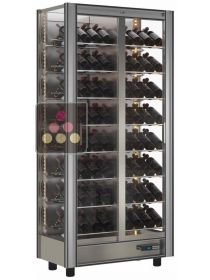 3-sided refrigerated display cabinet unit for wine storage or service CALICE DESIGN