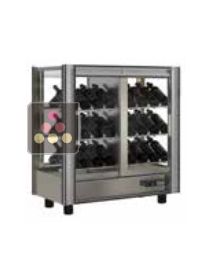 3-sided refrigerated display cabinet unit for wine storage or service CALICE DESIGN