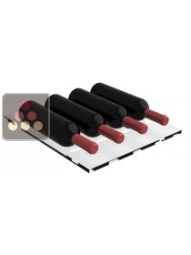 Plexiglas shelf for horizontal frontal storage of 4 bottles CALICE DESIGN