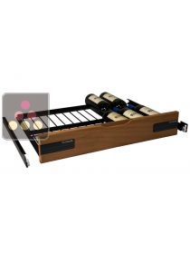 Sliding drawer, solid front with label holder VINOSAFE