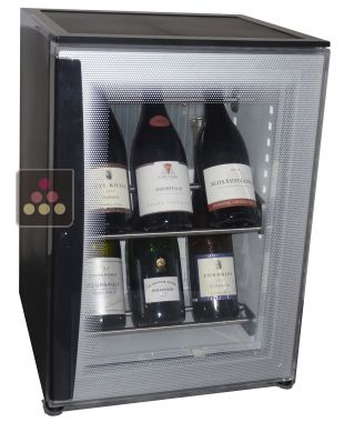 Silent mini-winebar for 8 bottles wirth colorless door WINEBAR