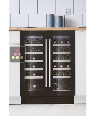 Dual temperature built-in wine cabinet for service LE CHAI