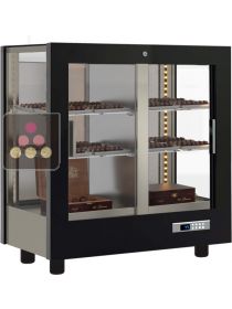 3-sided refrigerated display cabinet for chocolates CALICE DESIGN