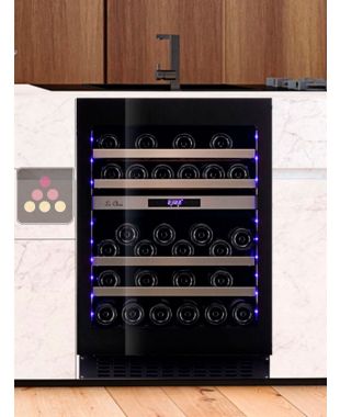 Dual temperature built in wine cabinet for storage and/or service - Push open door LE CHAI