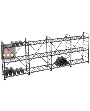 Modular metallic storage units for 308 bottles - H90cm ARCHITECTURE INTERIEURE DU VIN