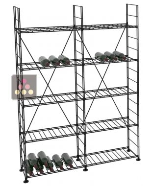 Modular metallic storage units for 308 bottles - H170cm ARCHITECTURE INTERIEURE DU VIN