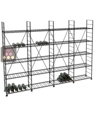 Modular metallic storage units for 616 bottles - H170cm ARCHITECTURE INTERIEURE DU VIN