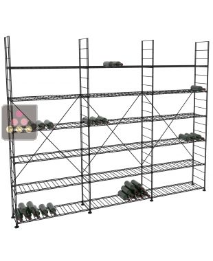 Modular metallic storage units for 918 bottles - H220cm ARCHITECTURE INTERIEURE DU VIN