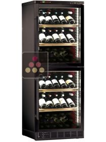 Dual door 2 temperatures wine cabinet - can be fitted CALICE