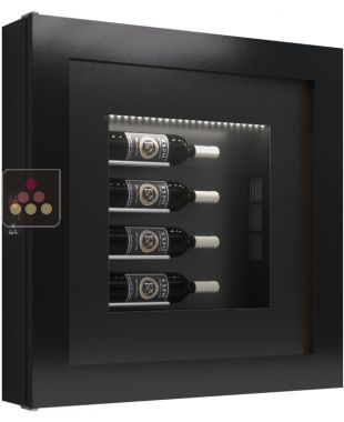 Silent refrigerated wine frame display for 4 bottles CALICE DESIGN