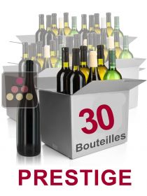 30 bottles of wine -Selection Prestige : red wines  Sélection Vin
