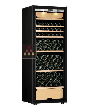 Multi-Purpose Ageing and Service Wine Cabinet for cold and tempered wine - 3 temperatures - Storage/sliding shelves - Full Glass door TRANSTHERM