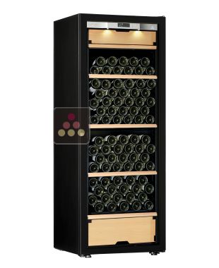 Multi-Purpose Ageing and Service Wine Cabinet for cold and tempered wine - 3 temperatures - Storage shelves - Full Glass door TRANSTHERM