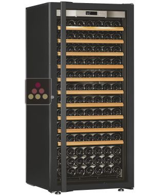 Single temperature wine ageing or service cabinet - Sliding shelves - Full Glass door TRANSTHERM