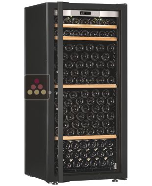 Single temperature wine ageing or service cabinet - Storage/sliding shelves - Full Glass door TRANSTHERM