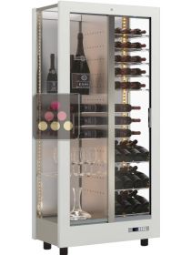 3-sided refrigerated display cabinet for wine service or storage CALICE DESIGN