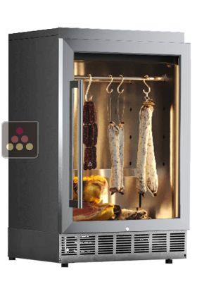 Built-in cabinet for cured meat preservation - Stainless steel front
