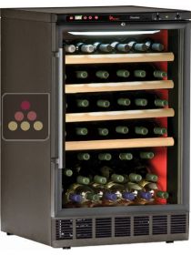 Built-in dual temperature wine cabinet for wine storage and/or service CALICE