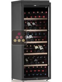 Freestanding multi-temperature wine cabinet for service and storage - Inclined bottle display CALICE