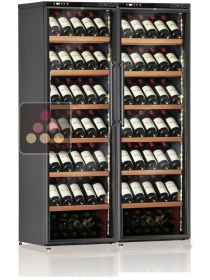 Combination of 2 Single temperature wine service or storage cabinets CALICE