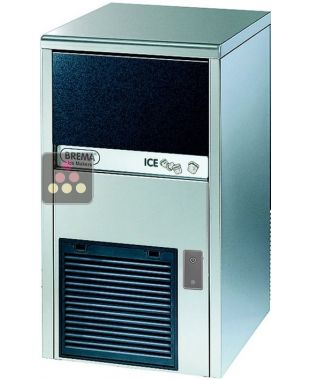 Freestanding ice maker up to 29kg/24h with 9kg of integrated storage and autowash system - Air-cooled condenser BREMA