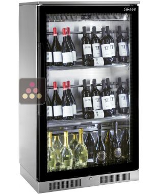 Single or multi-temperature wine service cabinet  - Inclined Bottles BRERA