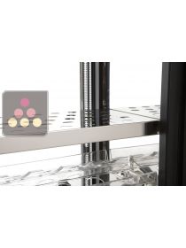 Stainless steel shelf for meat, cheese and cold cuts refrigerated display cabinet Depth 50cm BRERA