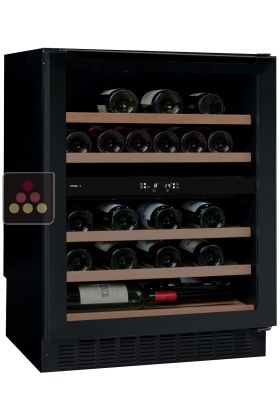Dual temperature wine cabinet for service