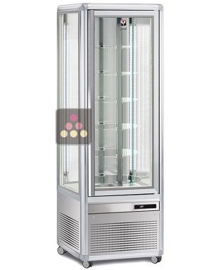 Vertical ventilated positive display cabinet - Grid storage - 350L TECFRIGO
