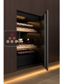 Single temperature built in wine cabinet for ageing or service - Panelable door CALICE