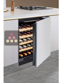 Single temperature built in wine cabinet for ageing or service with panelable door CALICE