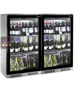 Combined single or multi-temperature wine service cabinet BRERA