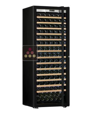 Single temperature wine ageing or service cabinet - Sliding shelves - Full Glass door with left hinges TRANSTHERM
