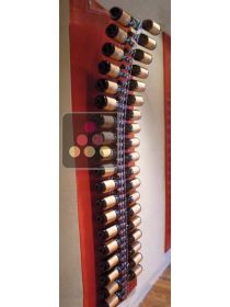 Wall Wine Rack in Clear Plexiglass for 30 bottles of champagne  SOBRIO