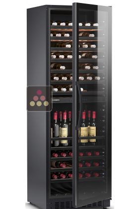 Dual temperature wine cabinet for storage and/or service - Full Glass door