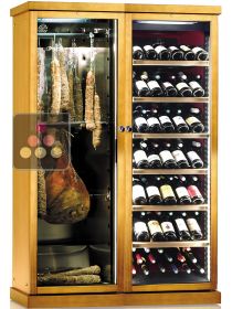 Combination of a Multi-temperature Wine Cabinet and a Single Temperature Delicatessen Cabinet CALICE