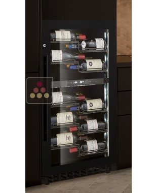 Built-in dual temperature wine service or storage cabinet LE CHAI