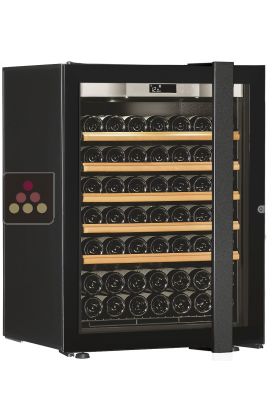 Single temperature wine ageing or service cabinet - Sliding shelves - Full Glass door - Left Hinges