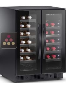 Dual temperature wine cabinet for service and/or for storage - Full Glass door DOMETIC