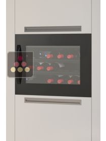 Self-ventilated column built-in single temperature wine cabinet - Full glass door DOMETIC